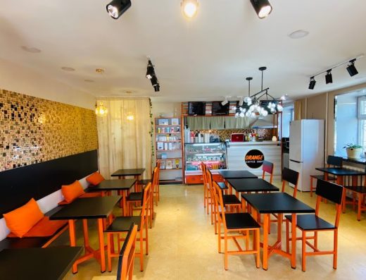 Orange coffee shop